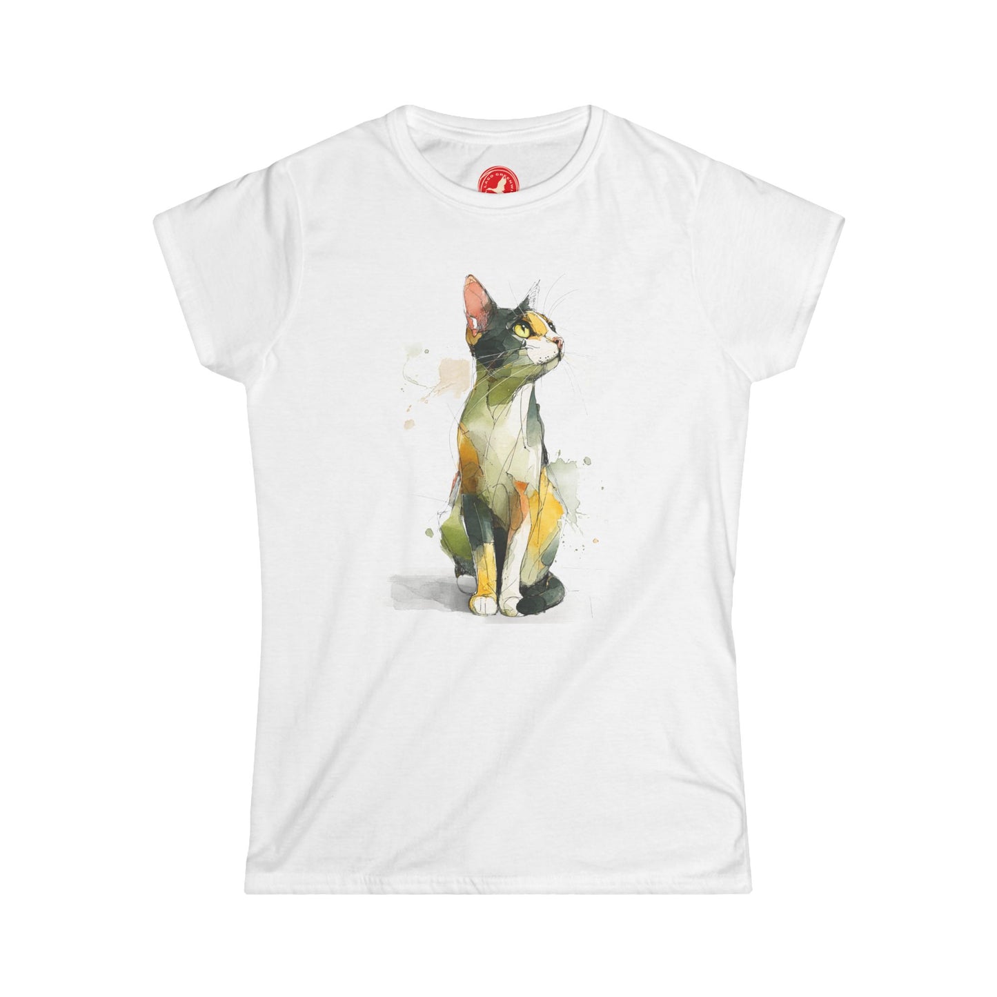 Watercolor Cat Graphic Tee
