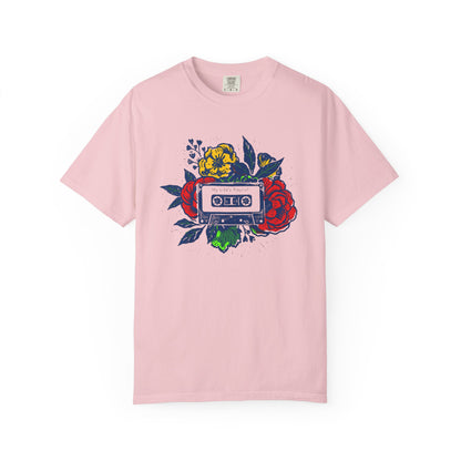 Floral Cassette Graphic Tee