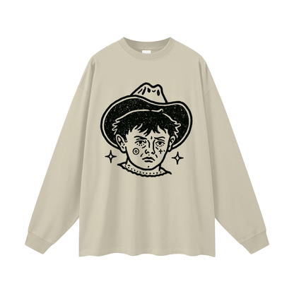 Cowboy Kid Graphic Long Sleeve T-Shirt