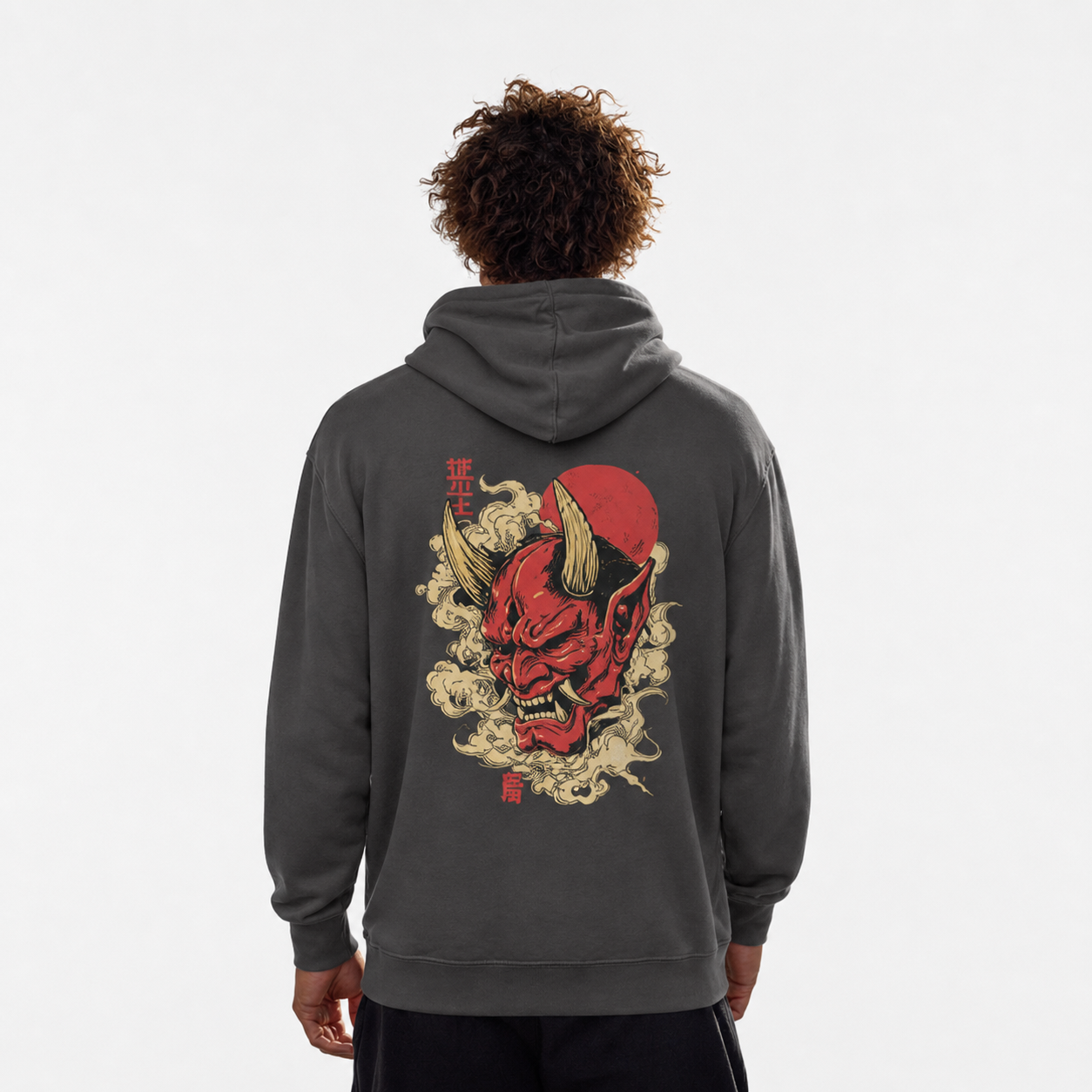 Oni Mask Graphic Hoodie