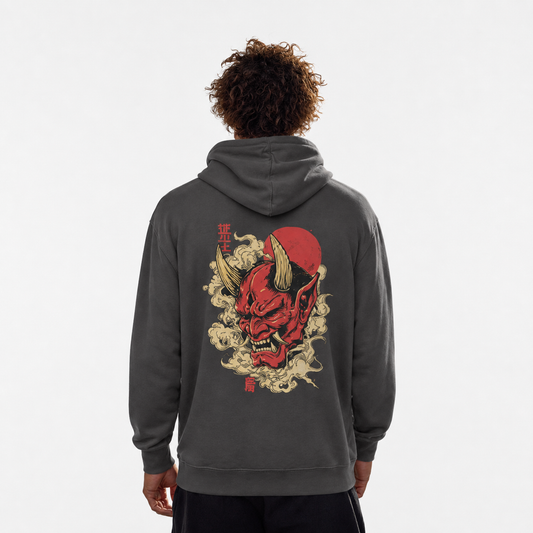 Oni Mask Graphic Hoodie
