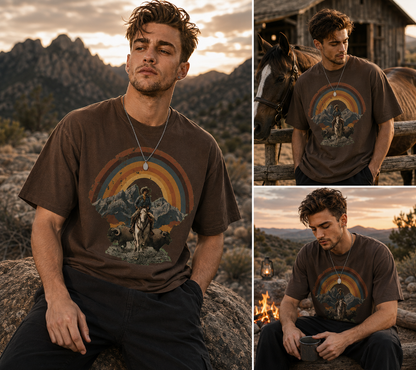 Wild West Sunset Rider Tee