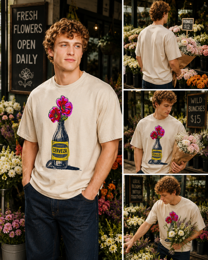 Cerveza Bloom Bottle Tee