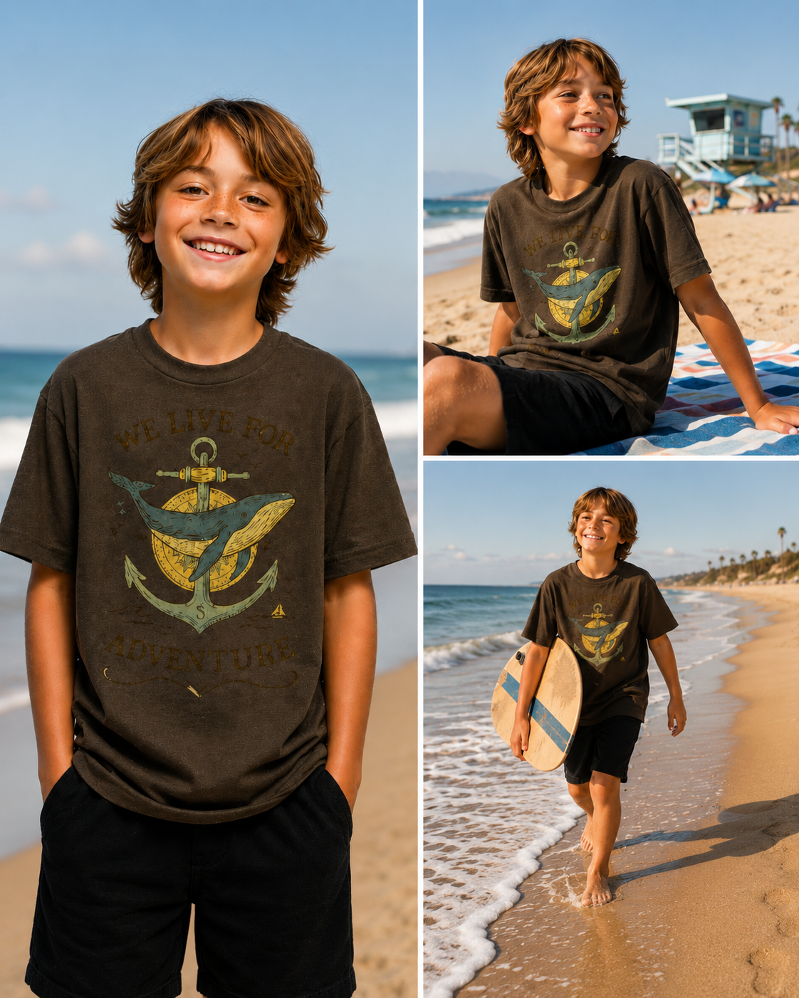 We Live for Adventure Whale Tshirt