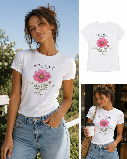 Cosmos Bloom Freely Tee