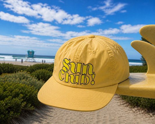 Sun Club Retro Surf Cap | Del Lago Greenwich Flat Brim Hat