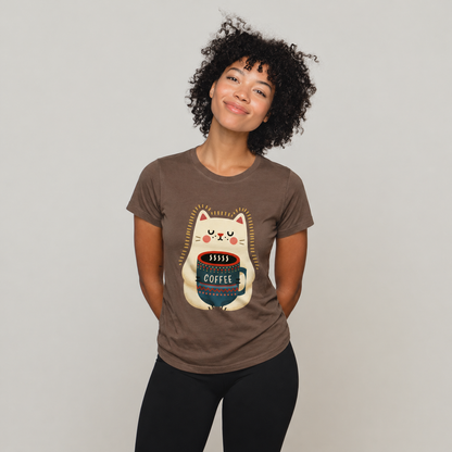 Cozy Cat Coffee Tee