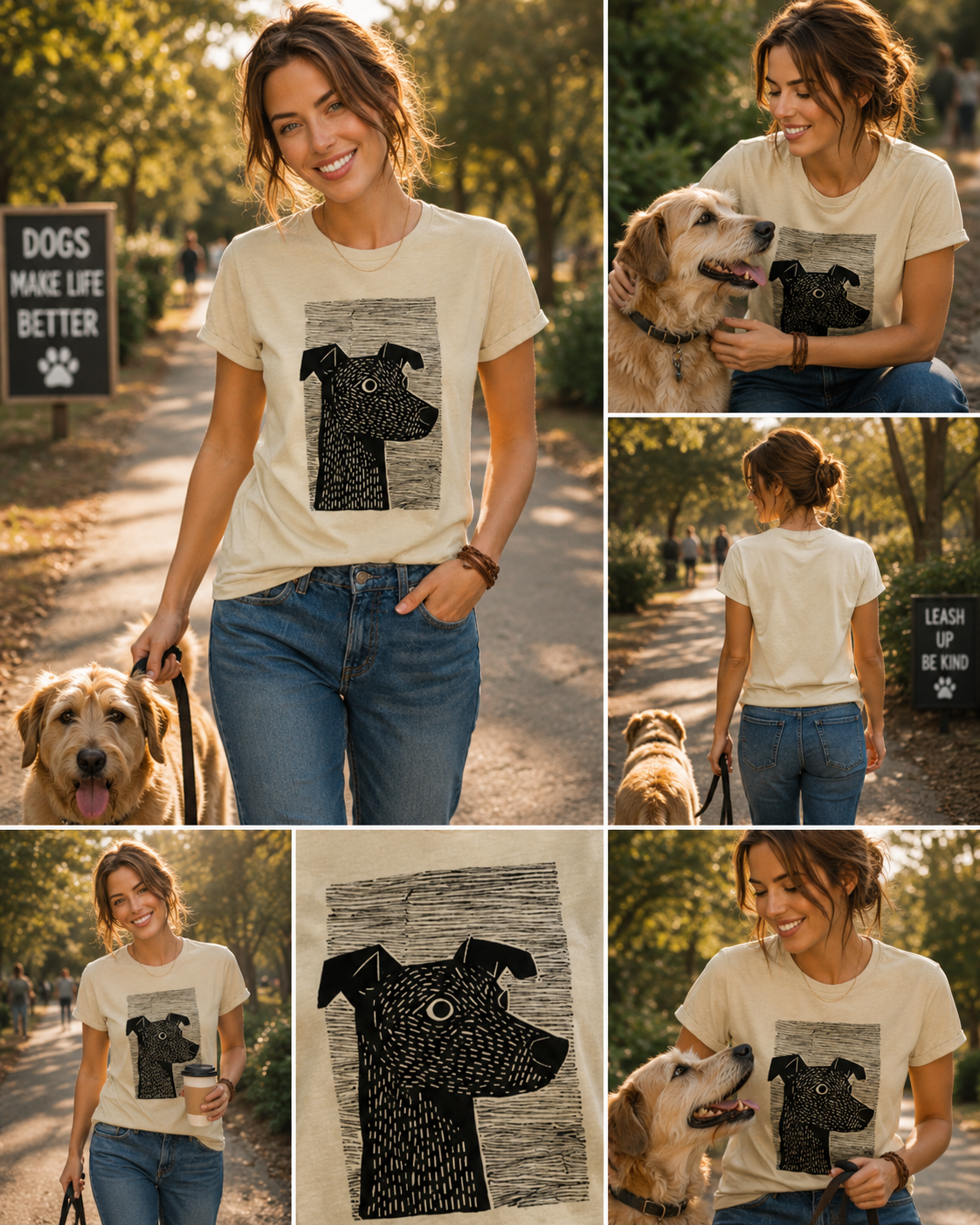 Minimalist Dog Sketch graphic t-shirt featuring hand-drawn dog artwork inspired by pet lovers and simple modern design.