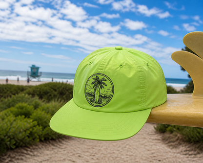 Surf Cap — Palm Tree Beach Patch Hat