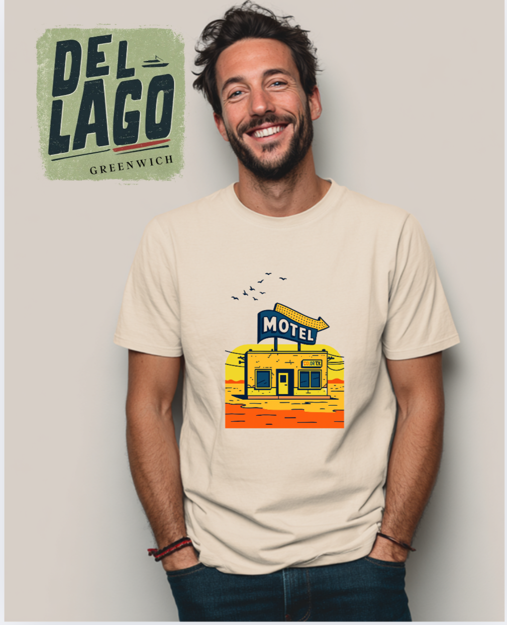 Retro Motel Graphic Tee image 1