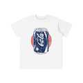 Vintage Cola Can graphic t-shirt featuring retro soda artwork inspired by nostalgic Americana and classic advertising.