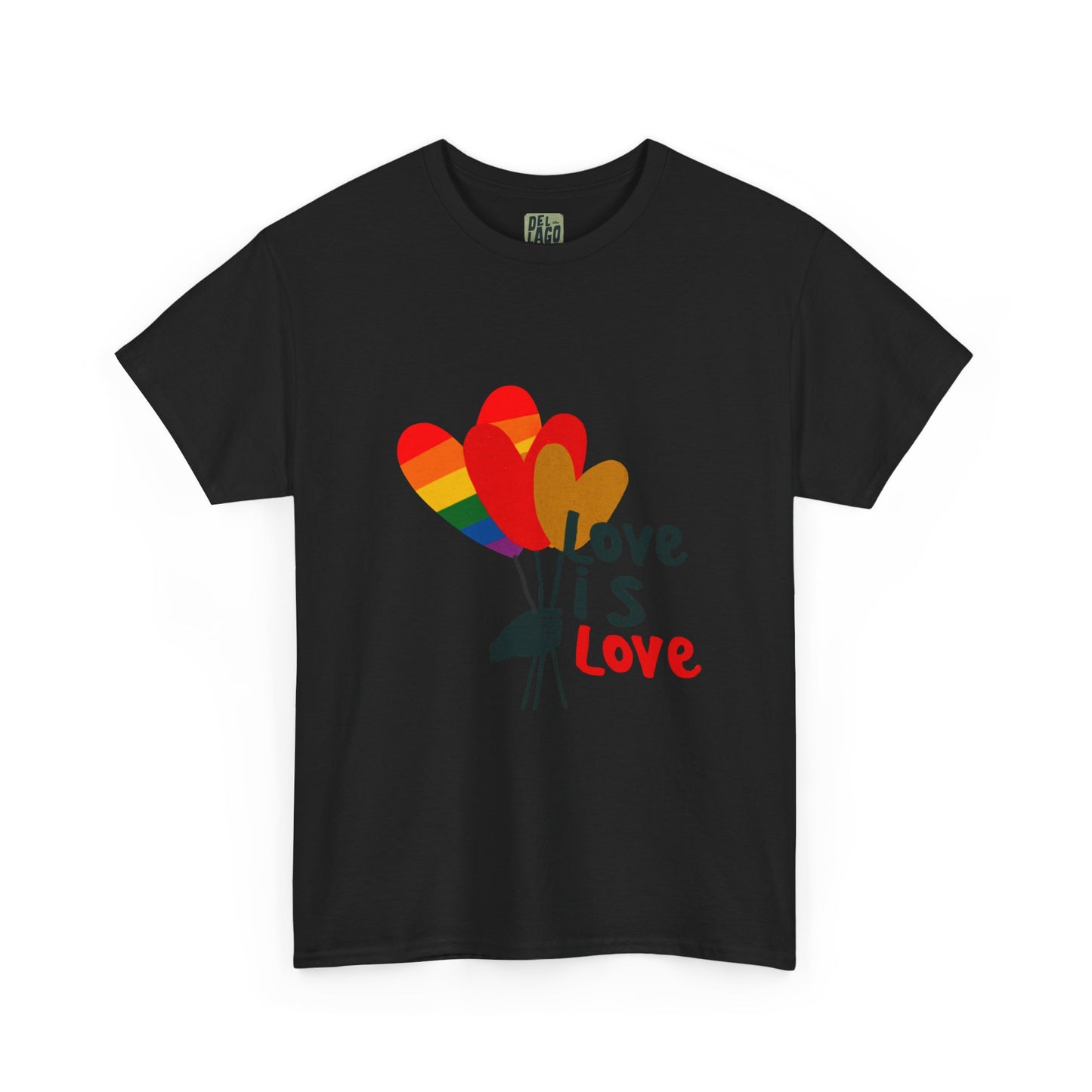 "Love is Love" Heart Balloon T-Shirt – Celebrate Pride & Unity image 3