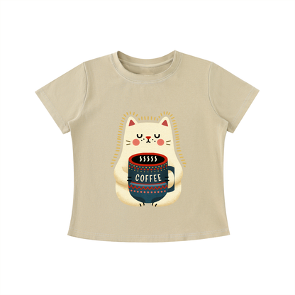 Cozy Cat Coffee Tee