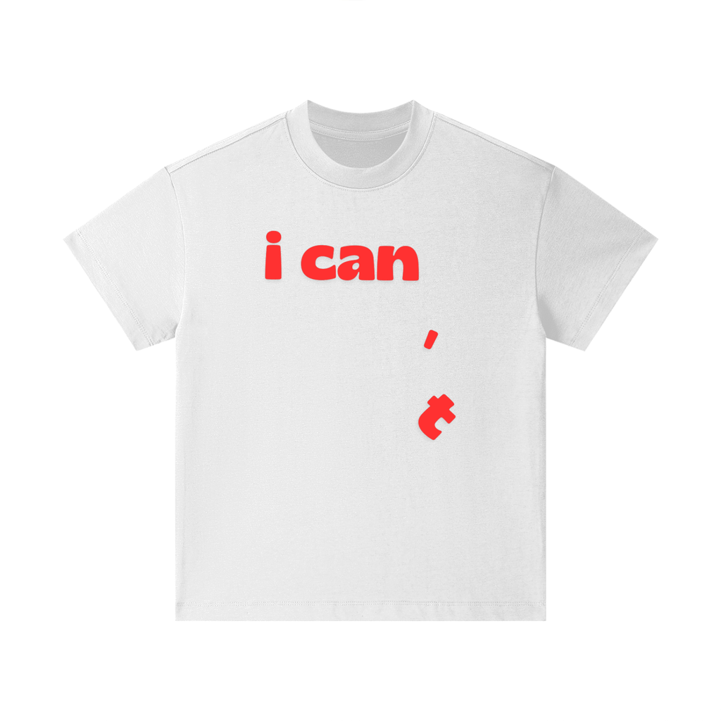 Motivational I Can graphic printed on cotton kids t-shirt