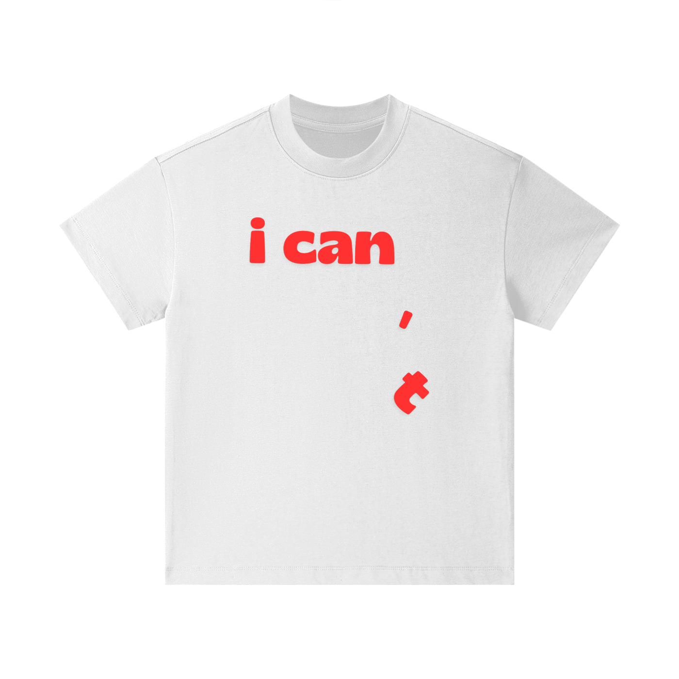Motivational I Can graphic printed on cotton kids t-shirt