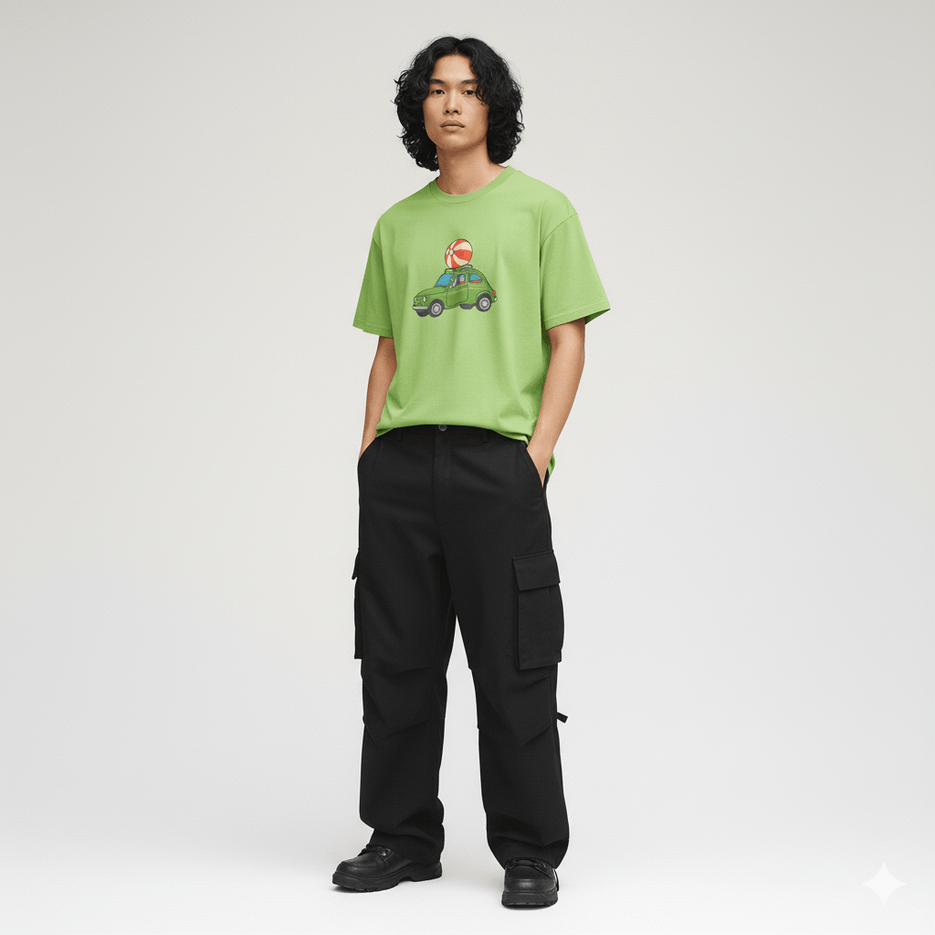 Beach Ride Teen T-Shirt | Retro Car Summer Graphic Tee