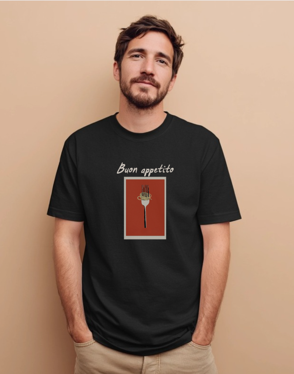Bon Appétit Unisex Heavy Cotton Tee - Perfect Gift for Food Lovers image 1