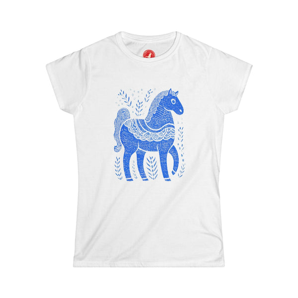 Blue Folk Horse Women’s Tee