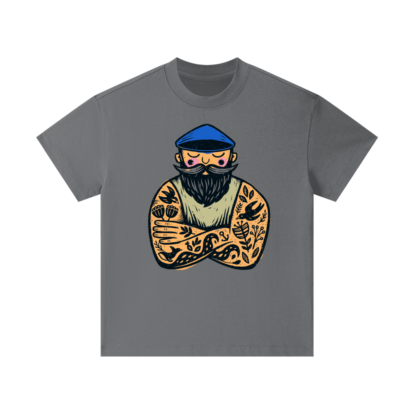 Nautical sailor graphic printed on cotton kids t-shirt