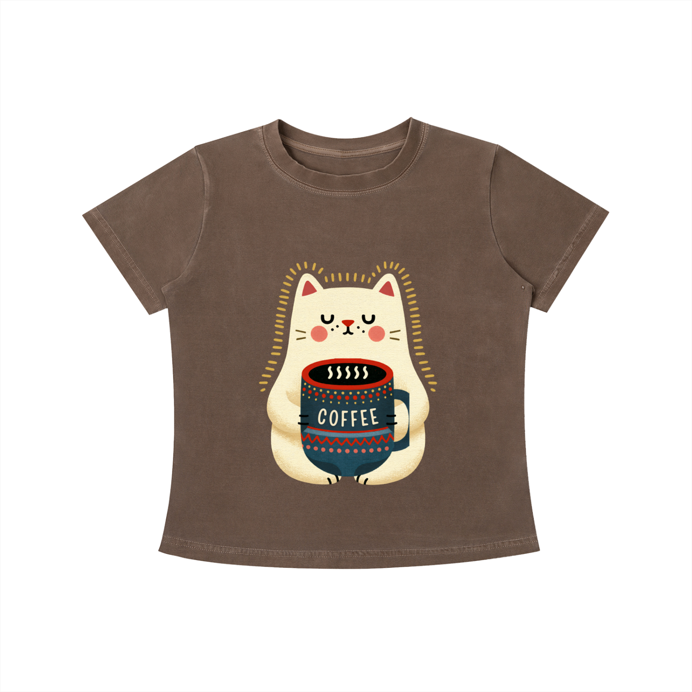 Cozy Cat Coffee Tee