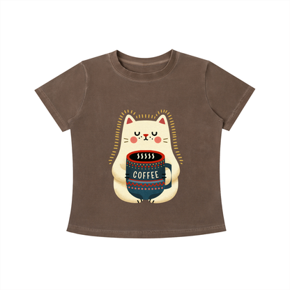Cozy Cat Coffee Tee