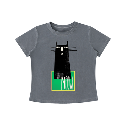 MEOW Minimal Cat Tee