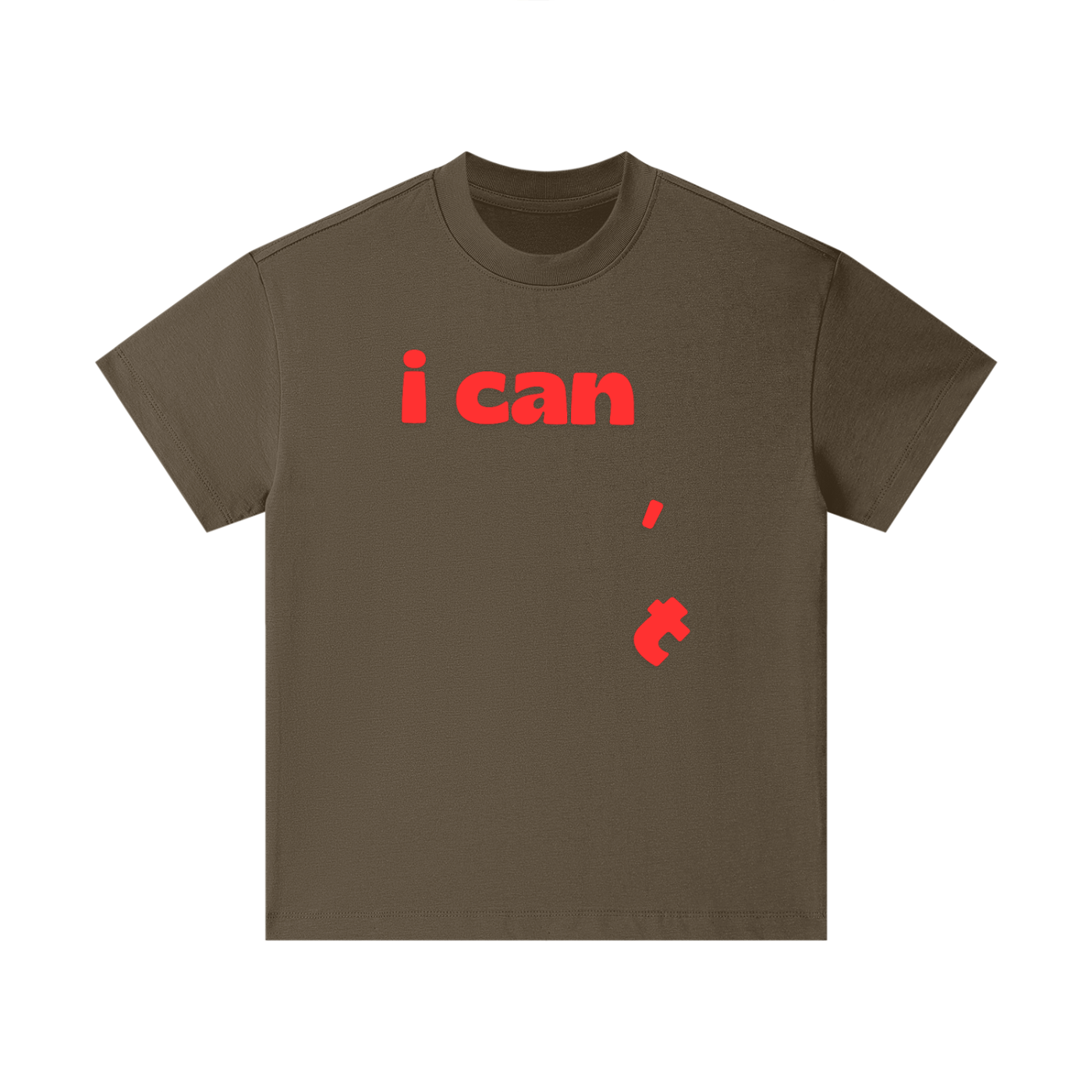 Motivational I Can graphic printed on cotton kids t-shirt