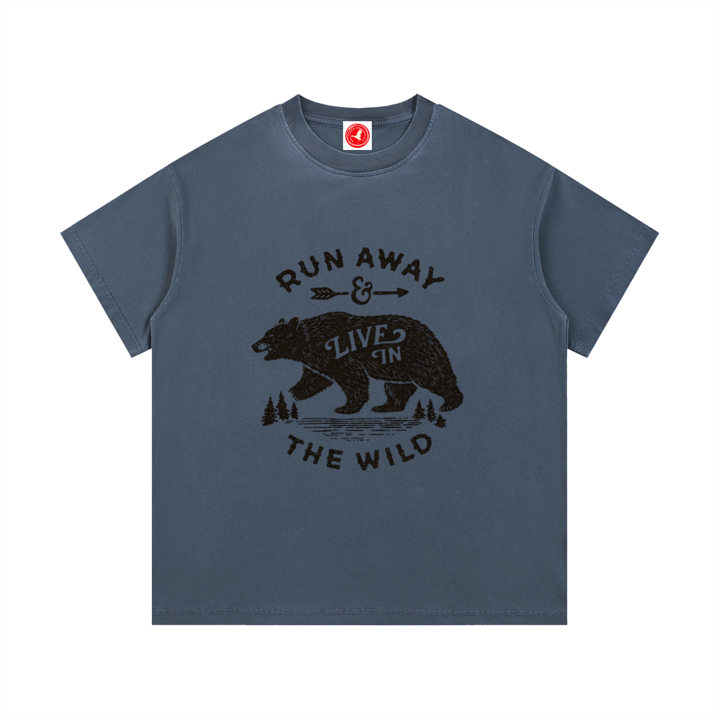 Run Away & Live in the Wild Bear Tee