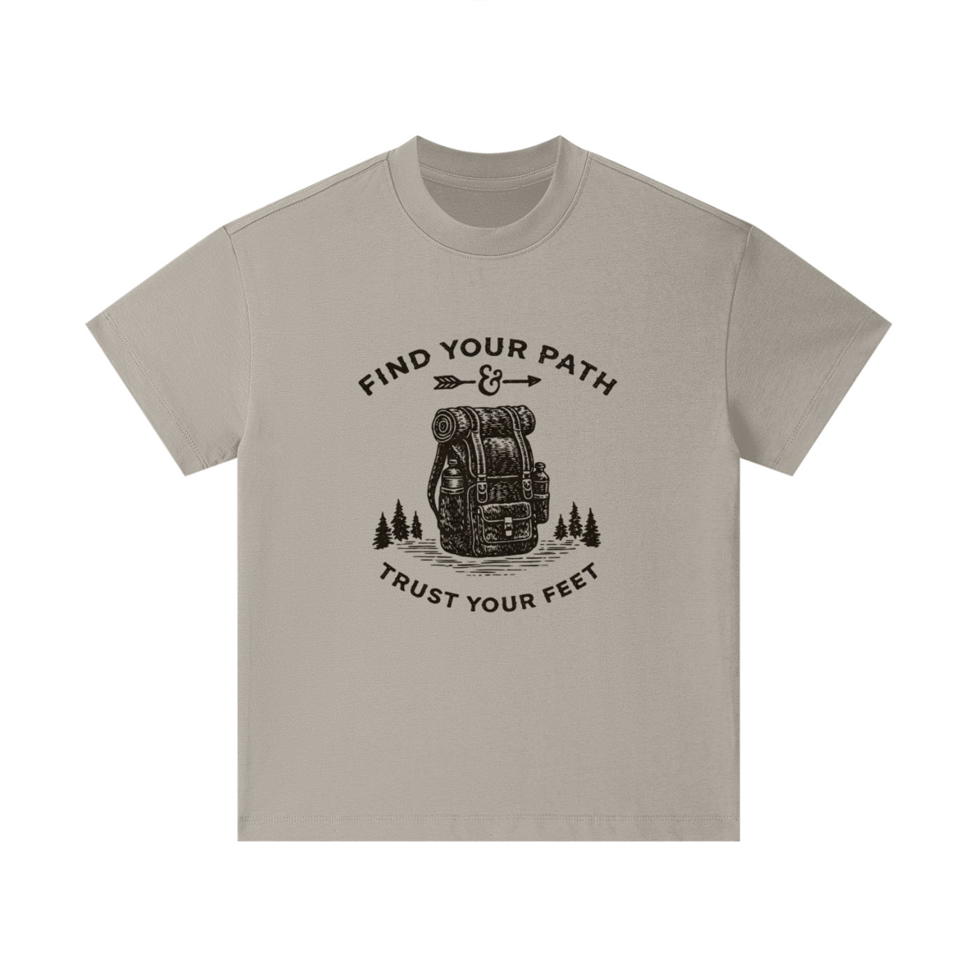 Adventure compass graphic printed on oversized cotton boys t-shirt