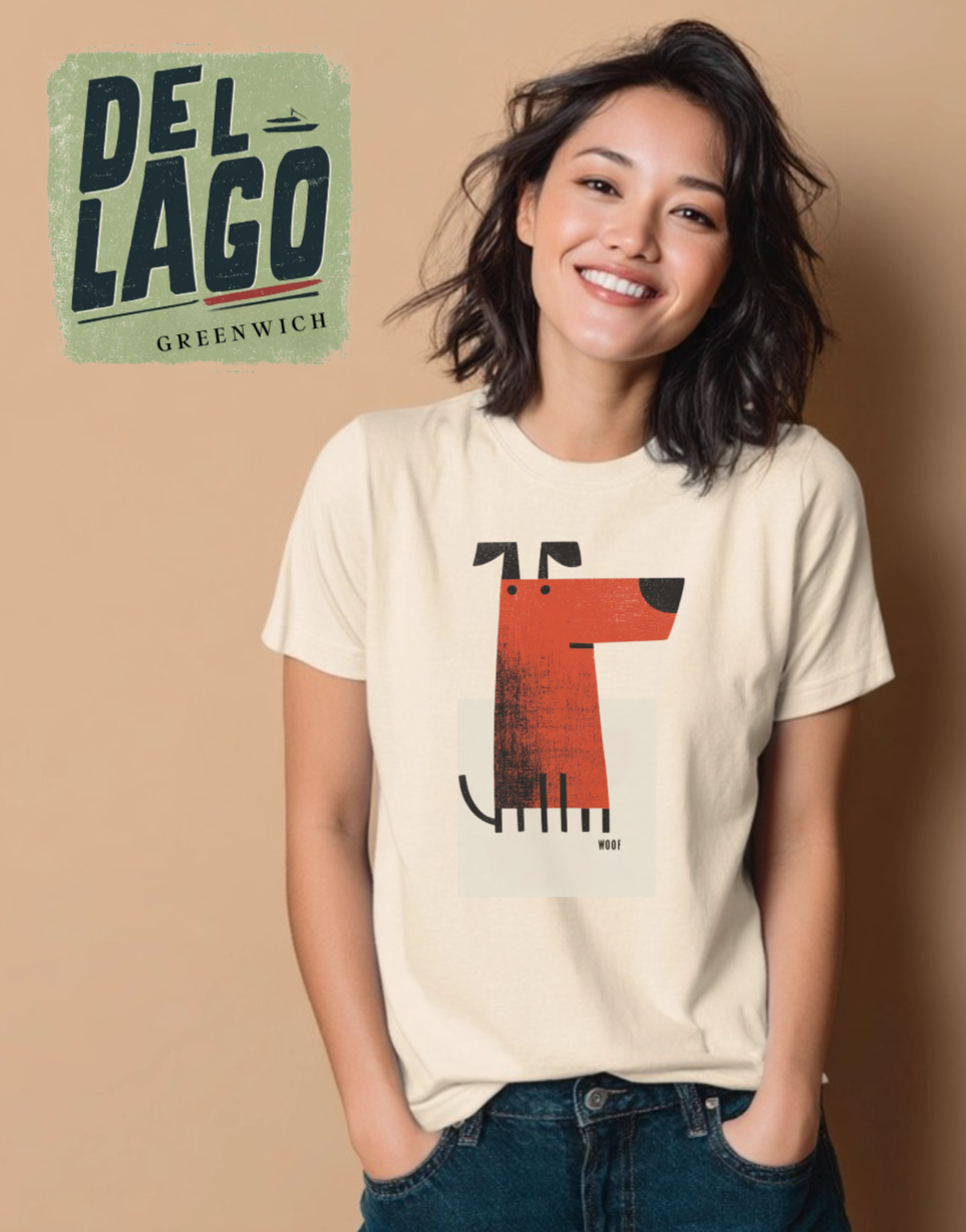 I said "Woof" Cotton Tee image 1