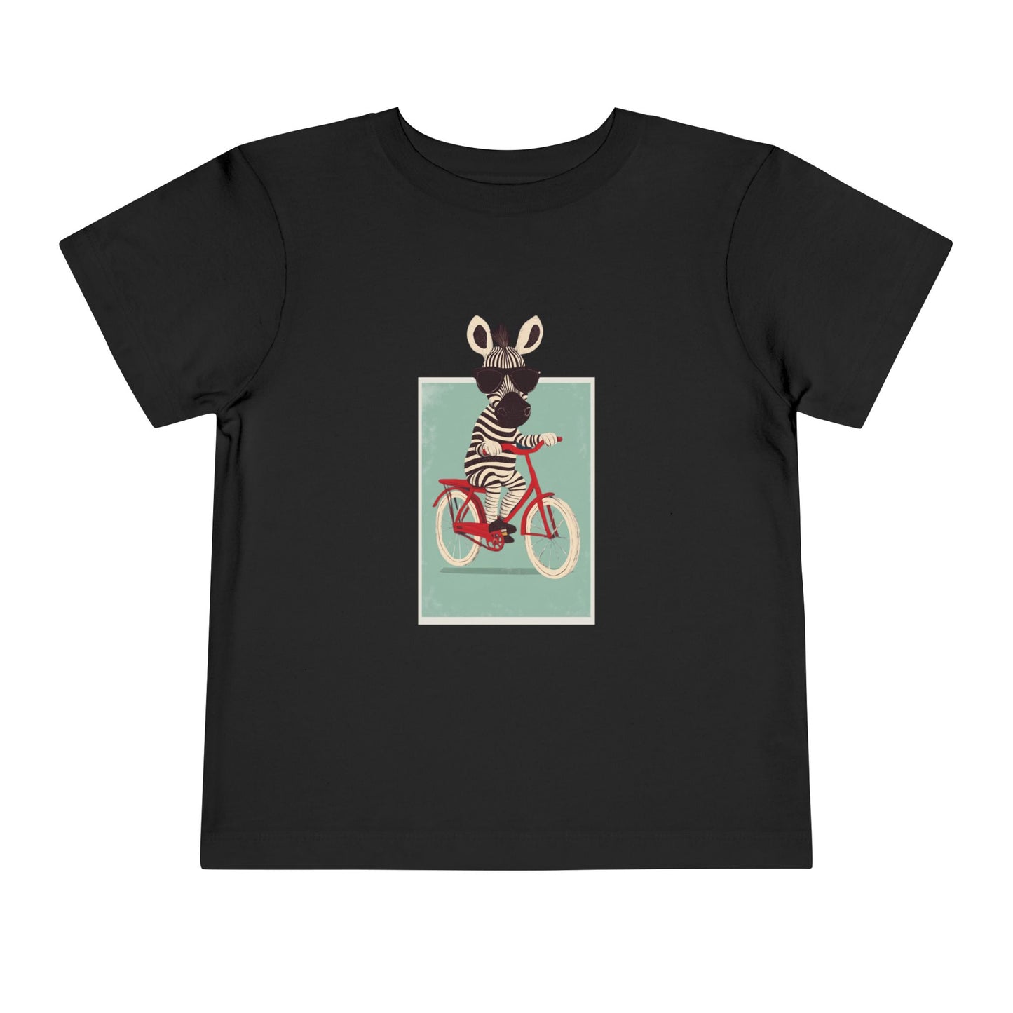 🚴‍♂️🦓 Whimsical Zebra on a Bike Toddler Tee image 3