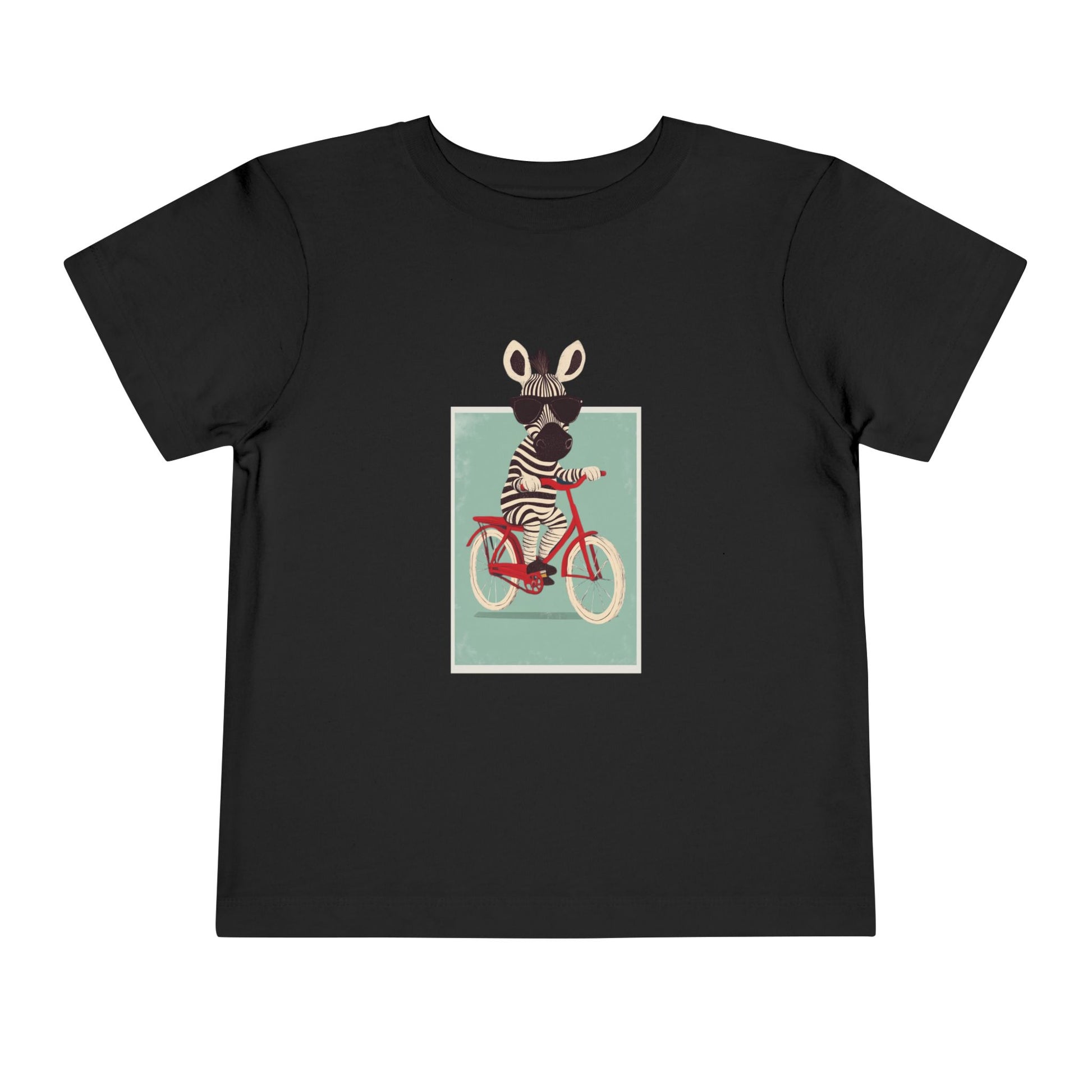 🚴‍♂️🦓 Whimsical Zebra on a Bike Toddler Tee image 3