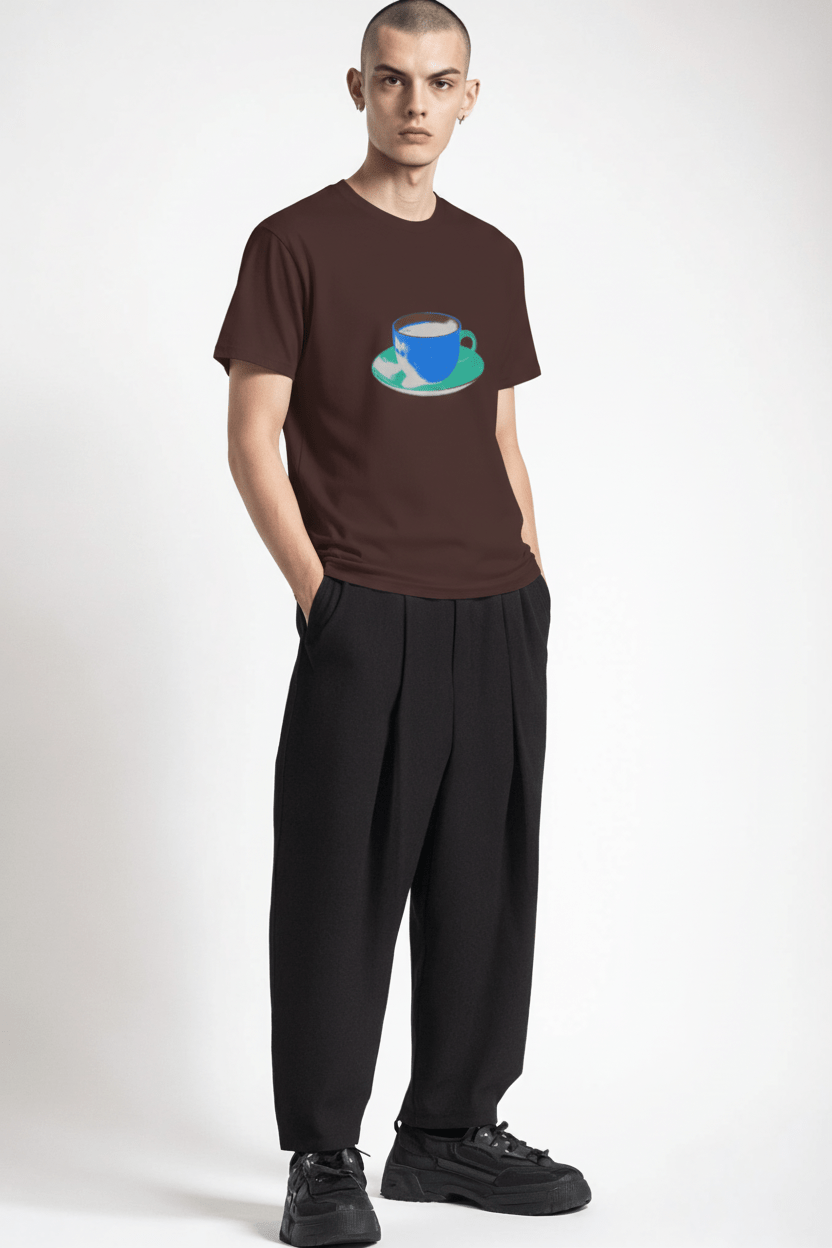 Blue Coffee Cup Teen T-Shirt | Del Lago Greenwich