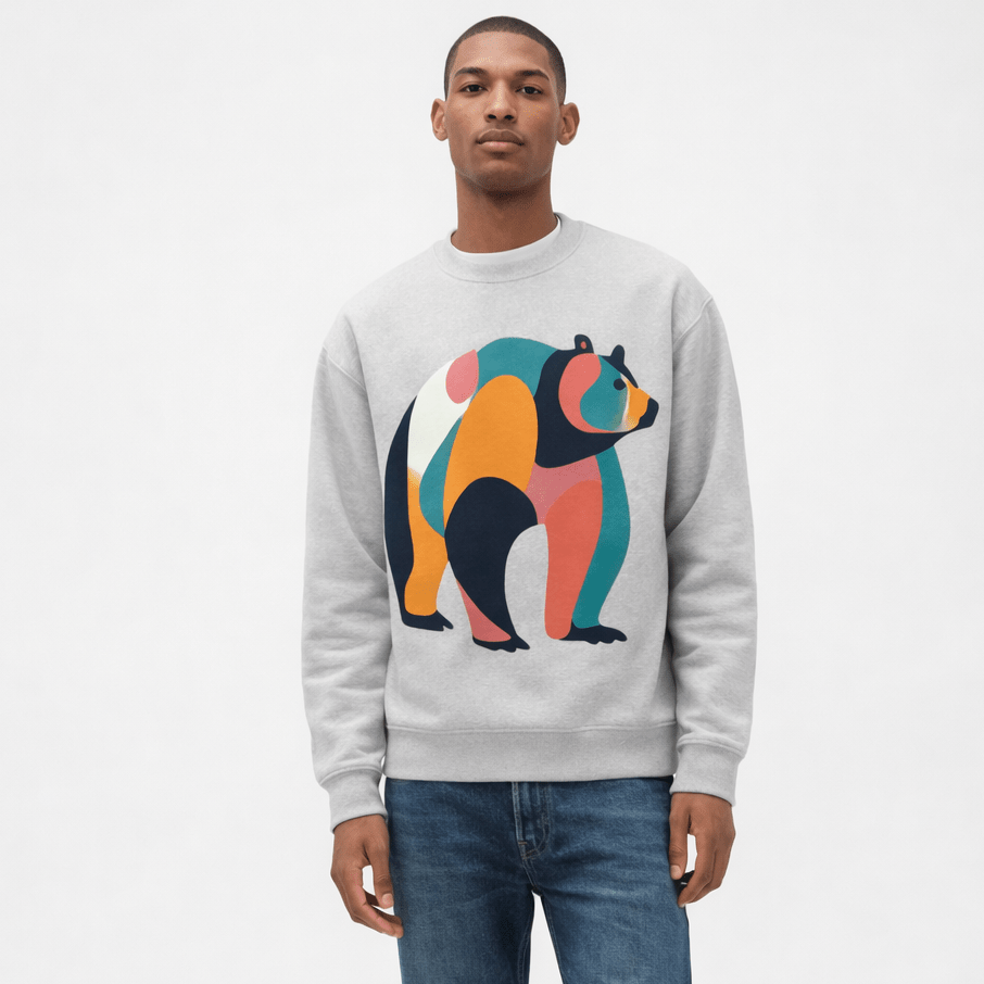 Colorblock Bear Heavyweight Sweatshirt