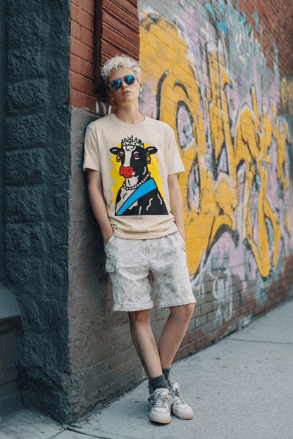 Crowned Cow Teen T-Shirt  Del Lago Greenwich