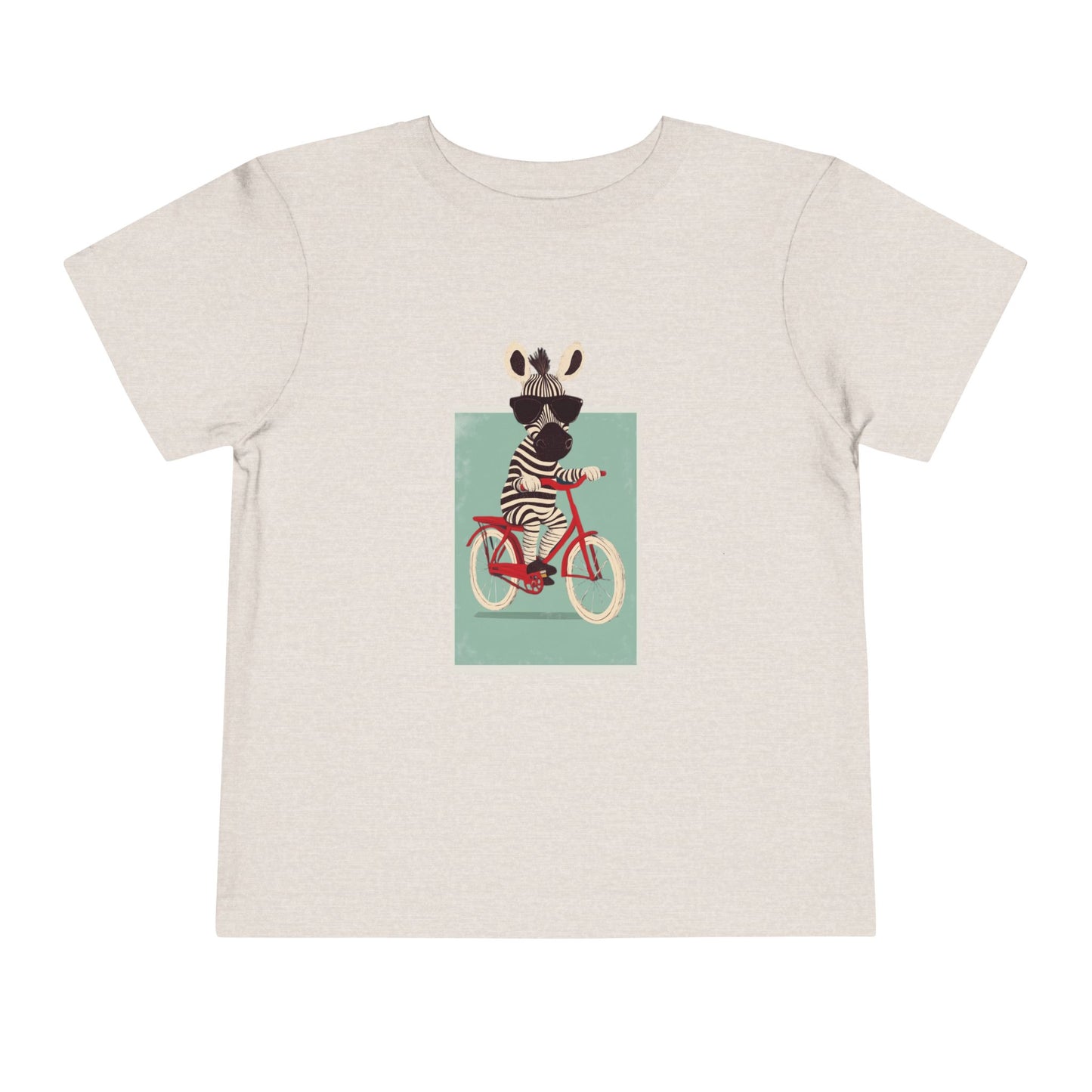 🚴‍♂️🦓 Whimsical Zebra on a Bike Toddler Tee image 8