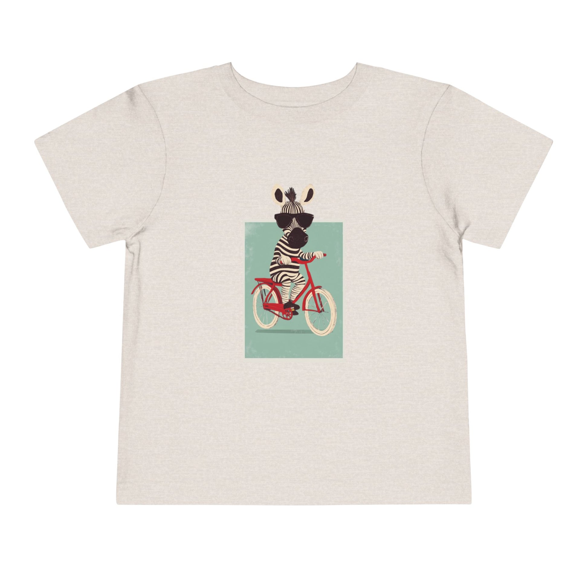 🚴‍♂️🦓 Whimsical Zebra on a Bike Toddler Tee image 8