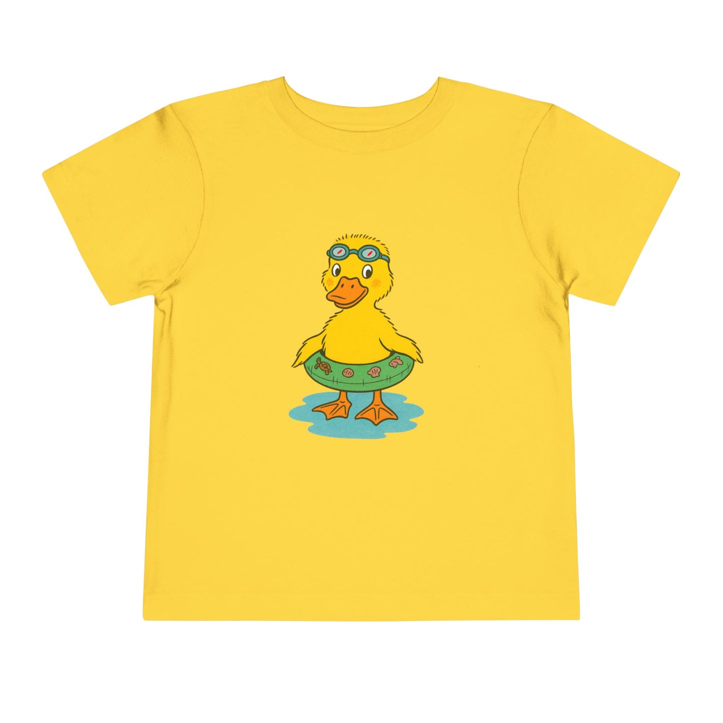 Duck with a floaty and goggles image 4