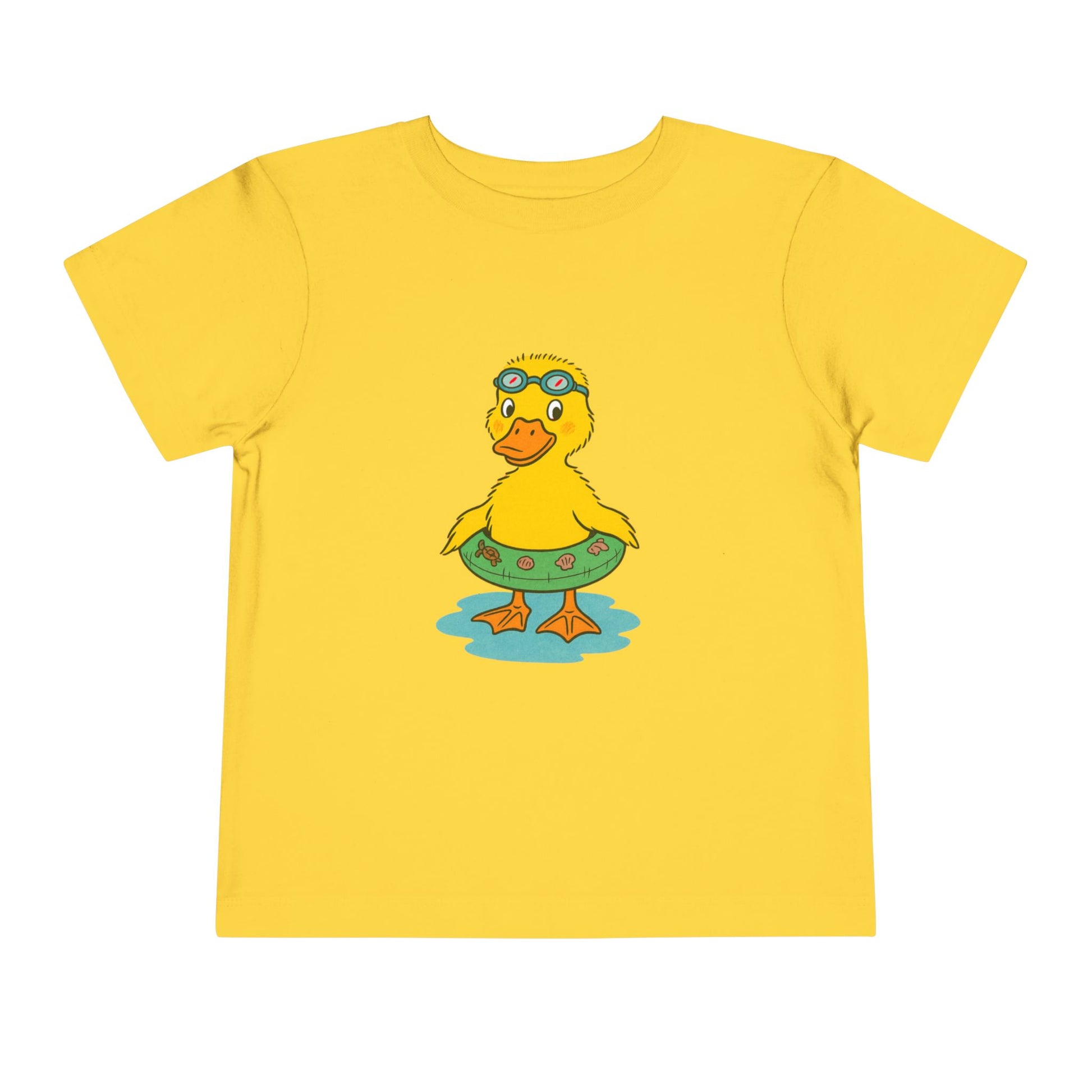 Duck with a floaty and goggles image 4