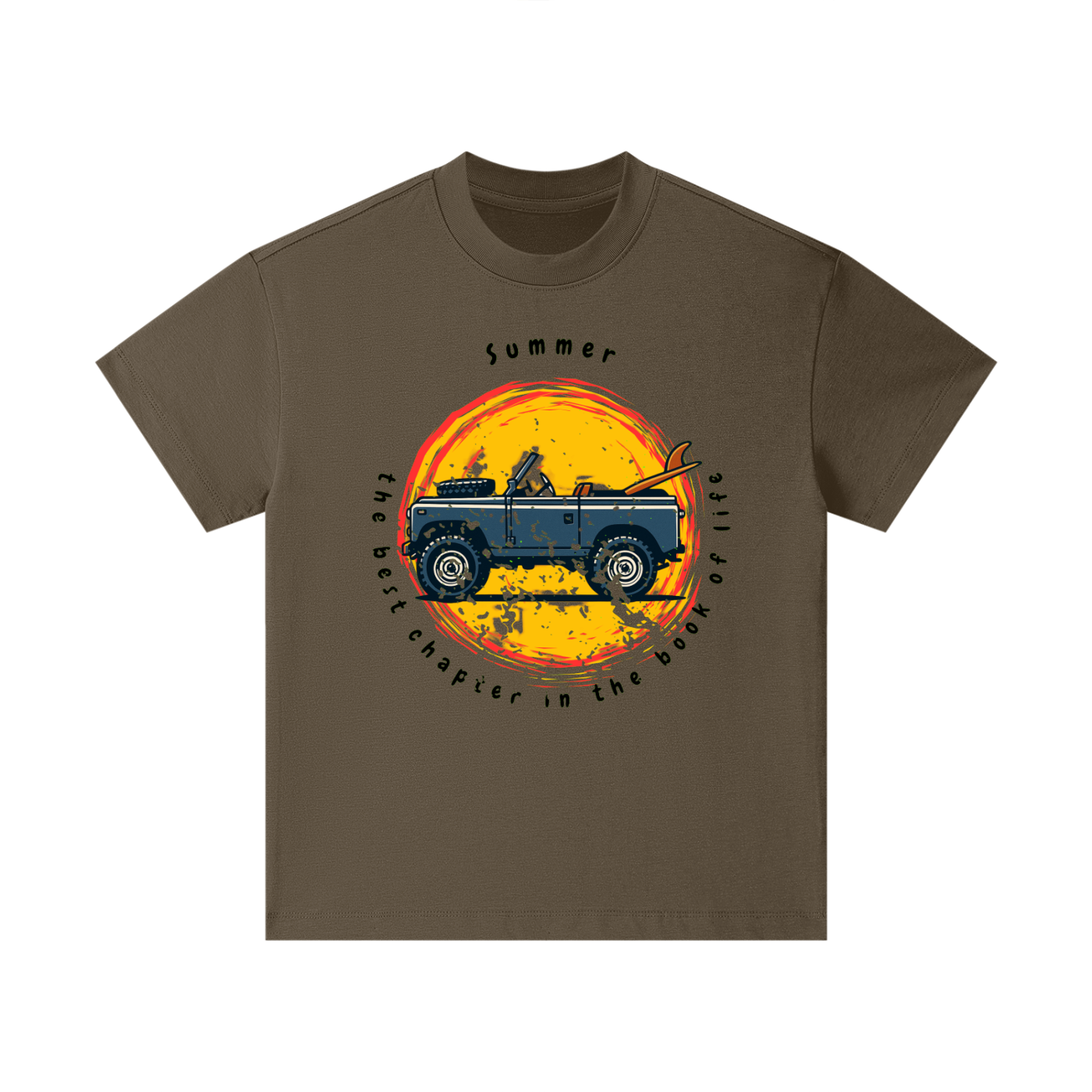 Summer Chapter Graphic Kids Tee featuring retro travel-inspired design