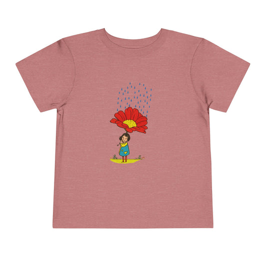 “Flower Umbrella” Toddler Tee image 0