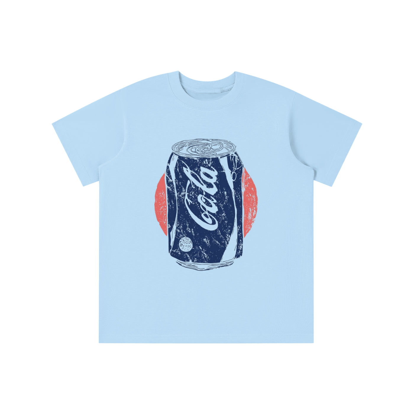 Vintage Cola Can graphic t-shirt featuring retro soda artwork inspired by nostalgic Americana and classic advertising.