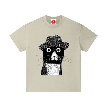 Hat Cat Graphic Tshirt