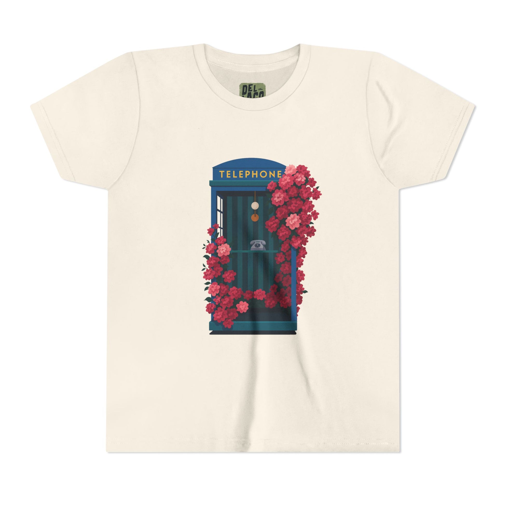 Vintage Floral Phone Booth Tee - Youth image 0