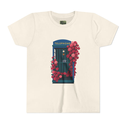 Vintage Floral Phone Booth Tee - Youth image 0