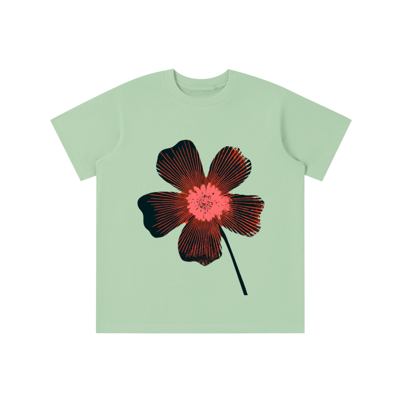 Retro Bloom graphic t-shirt featuring vintage floral artwork inspired by retro design and botanical illustration.