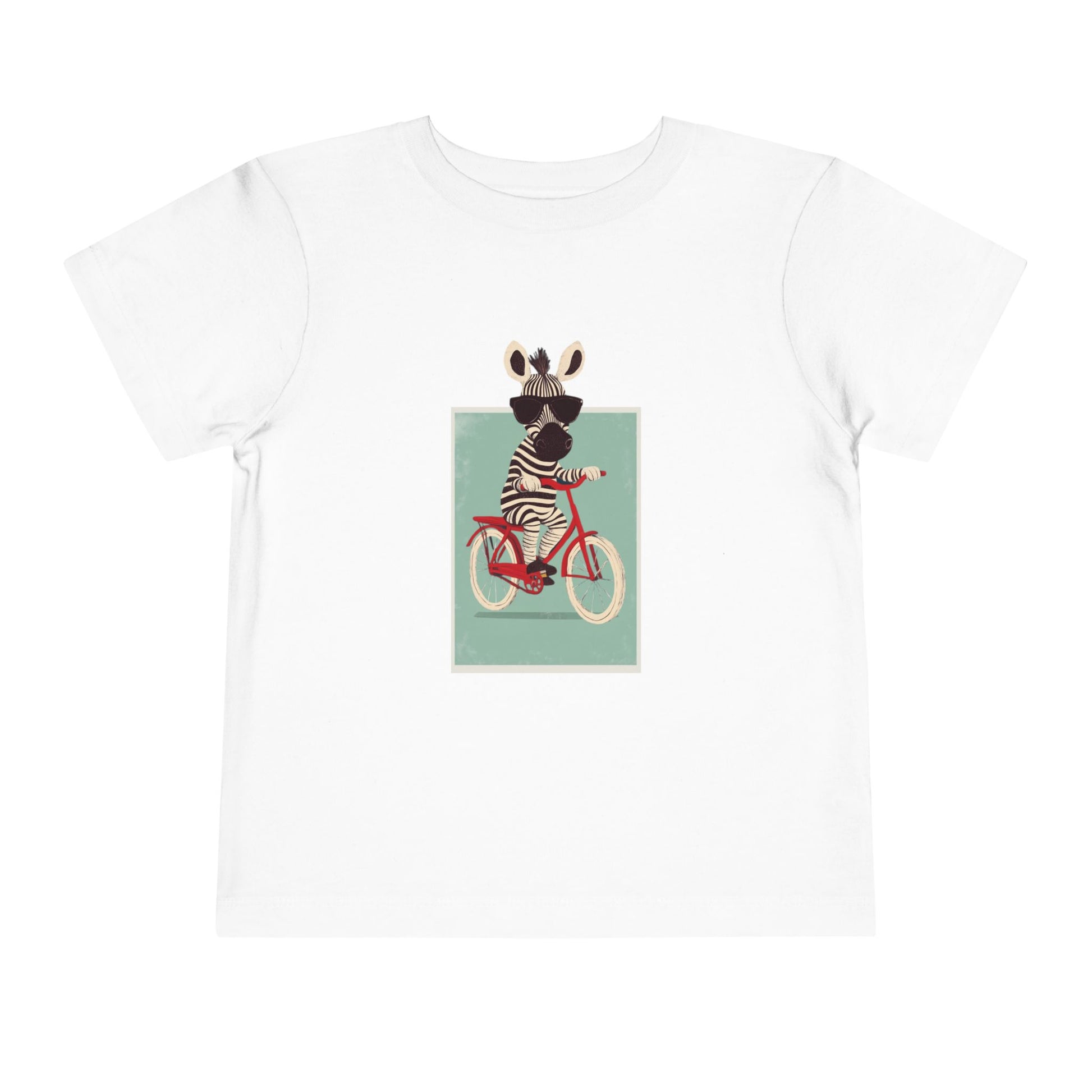 🚴‍♂️🦓 Whimsical Zebra on a Bike Toddler Tee image 4