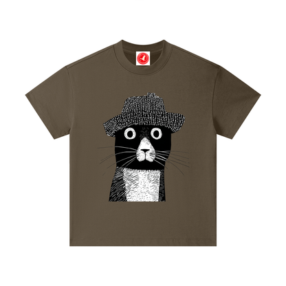 Hat Cat Graphic Tshirt