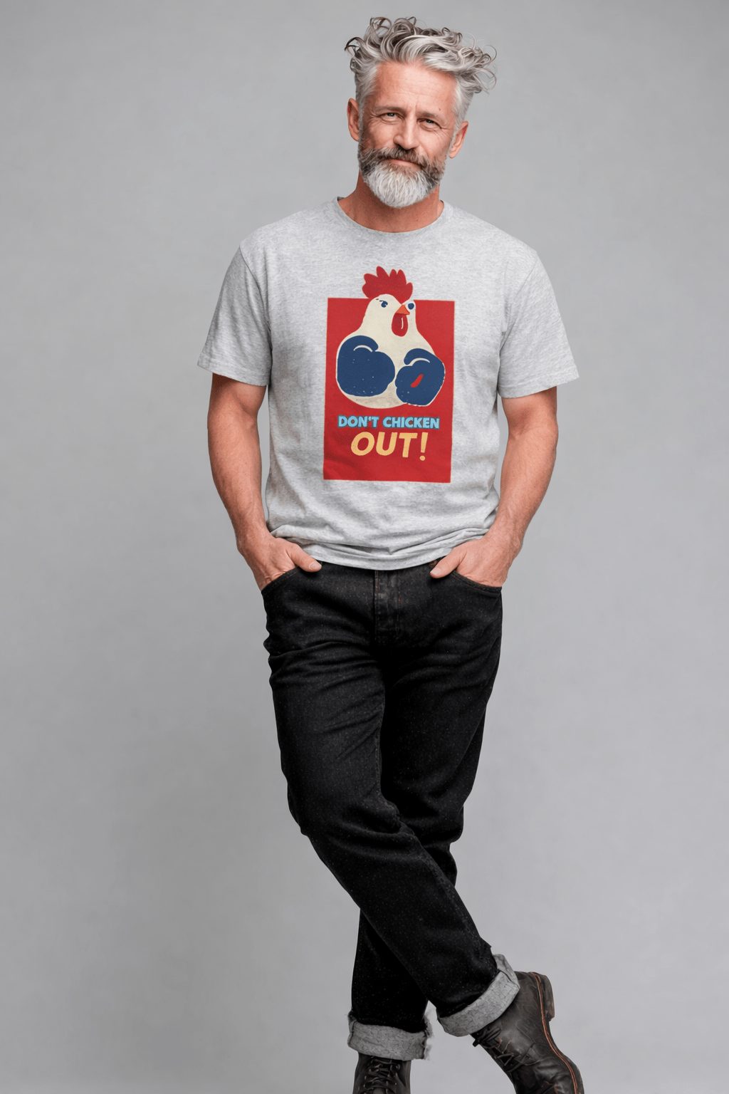 Don’t Chicken Out Men’s T-Shirt | Del Lago Greenwich