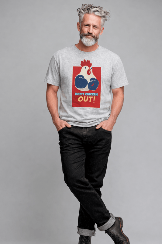Don’t Chicken Out Men’s T-Shirt | Del Lago Greenwich
